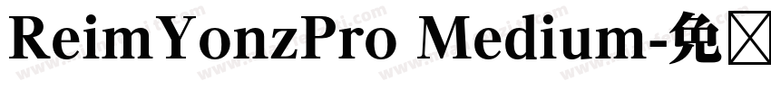 ReimYonzPro Medium字体转换